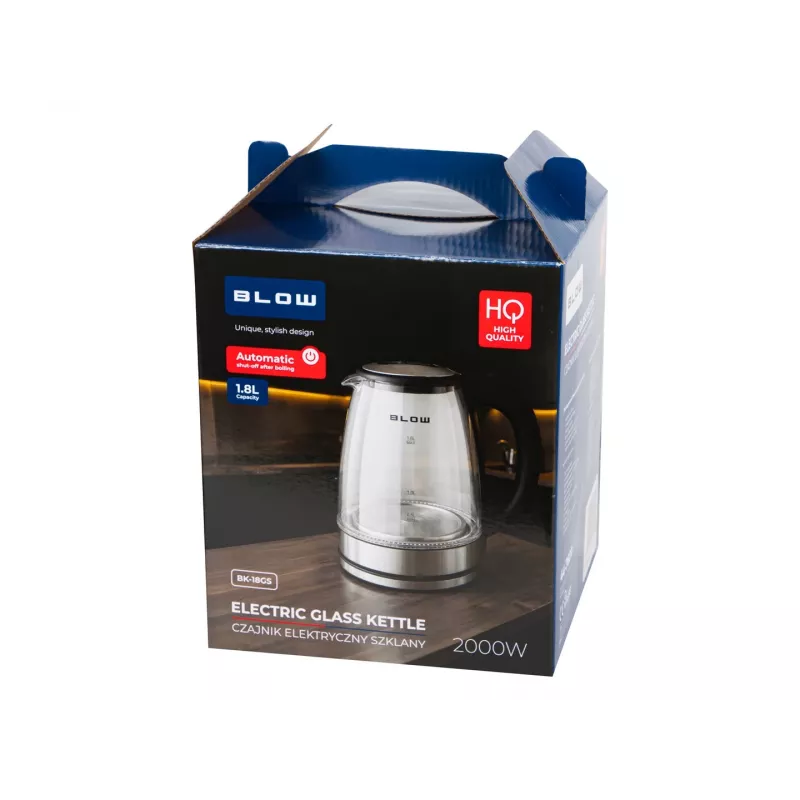 BLOW Glazen Waterkoker 2000W BK-18GS
