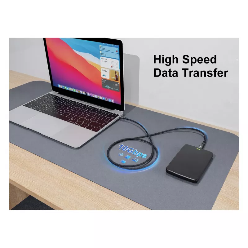 Equip USB 3.2 Gen 2 USB-C naar USB-C Active Optical kabel 15m zwart