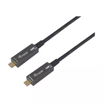 Equip USB 3.2 Gen 2 USB-C naar USB-C Active Optical kabel 15m zwart