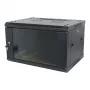 ALLNET 19 inch Wandbehuizing 18U 1-delig Diepte 450mm Zwart SMA-Serie Flat Pack