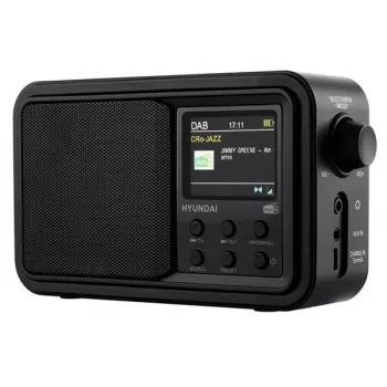 Hyundai PR650BTDAB Draagbare DAB+/FM-radio met Bluetooth, Zwart
