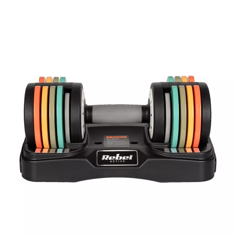 REBEL ACTIVE Automatische gietijzeren dumbbells 2x10kg RBA2335
