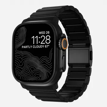 NOMAD Titanium Band voor Apple Watch 46/49mm Zilver