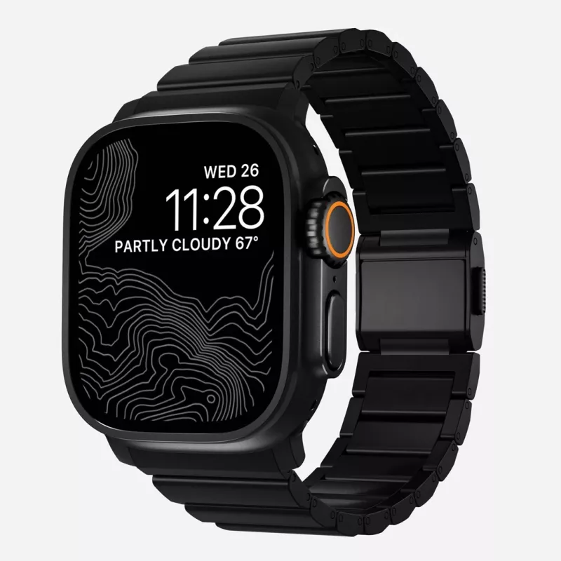 NOMAD Titanium Band voor Apple Watch 46/49mm Zilver