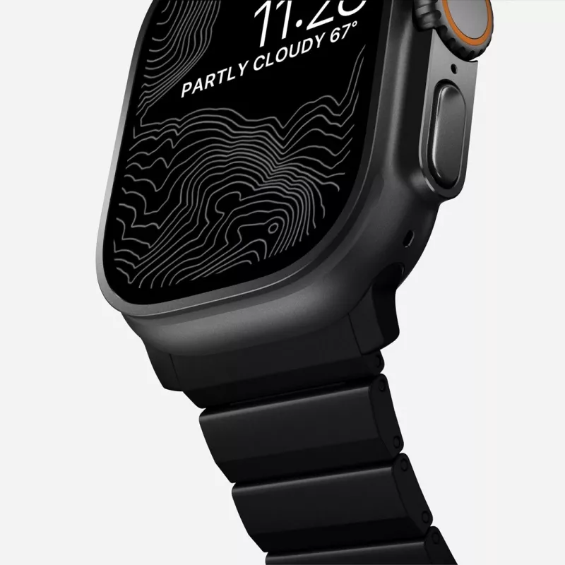 NOMAD Titanium Band voor Apple Watch 46/49mm Zilver