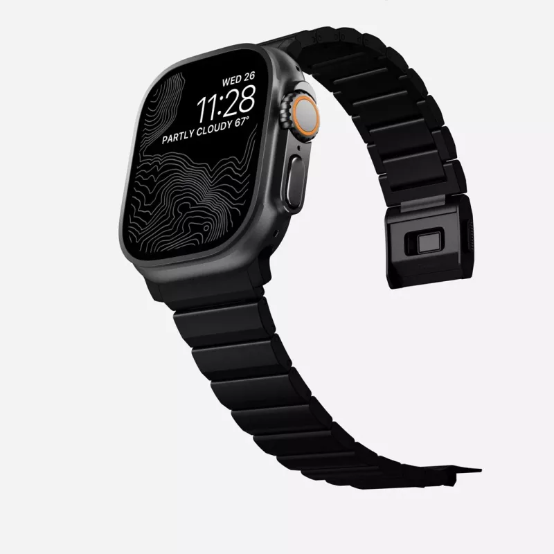 NOMAD Titanium Band voor Apple Watch 46/49mm Zilver