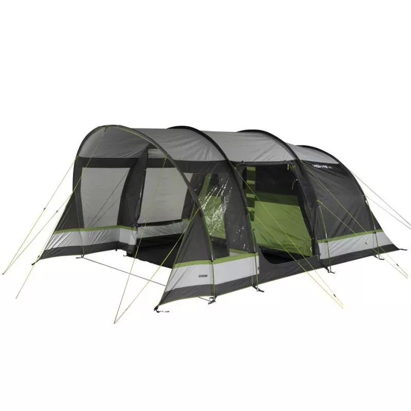 High Peak Garda 5.0 4-persoons tunnelten Groen/Lichtgrijs