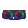 Gembird SPK-BT-LED-02 Draagbare Bluetooth-partyluidspreker, 10 W, Zwart