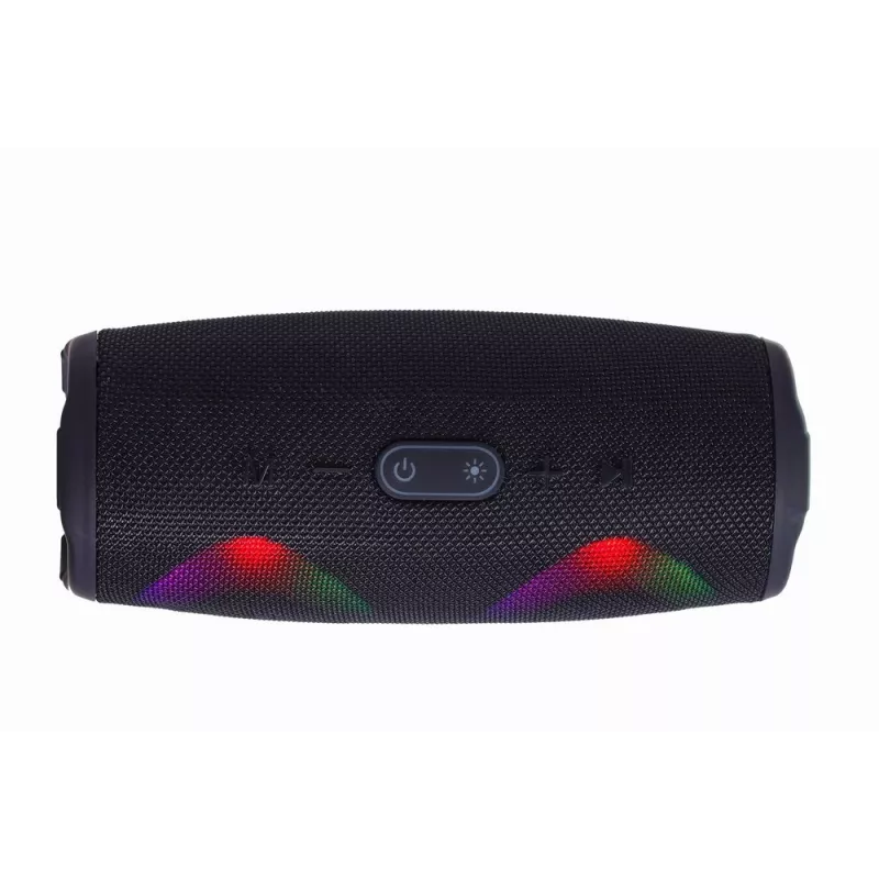 Gembird SPK-BT-LED-02 Draagbare Bluetooth-partyluidspreker, 10 W, Zwart