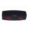 Gembird SPK-BT-LED-02 Draagbare Bluetooth-partyluidspreker, 10 W, Zwart