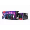 Gembird SPK-BT-LED-02 Draagbare Bluetooth-partyluidspreker, 10 W, Zwart