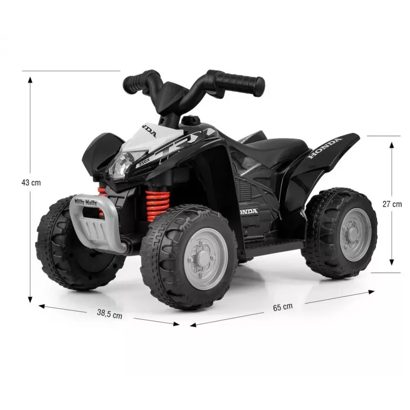 MILLY MALLY Quad Honda ATV accu-aangedreven zwart