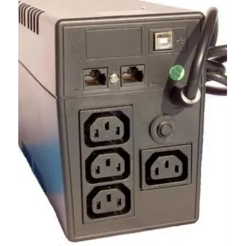 Orvaldi VPS 600 line-interactive UPS 0,6 kVA 360 W 2 stopcontacten USB