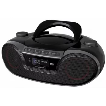 GoGEN GOG-CDM490BTDABS draagbare boombox met CD, DAB+, FM, Bluetooth 5.0, USB MP3, zilver