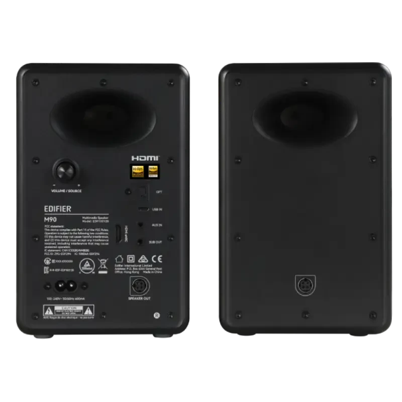Edifier M90 compacte actieve 2.0-luidsprekers, zwart