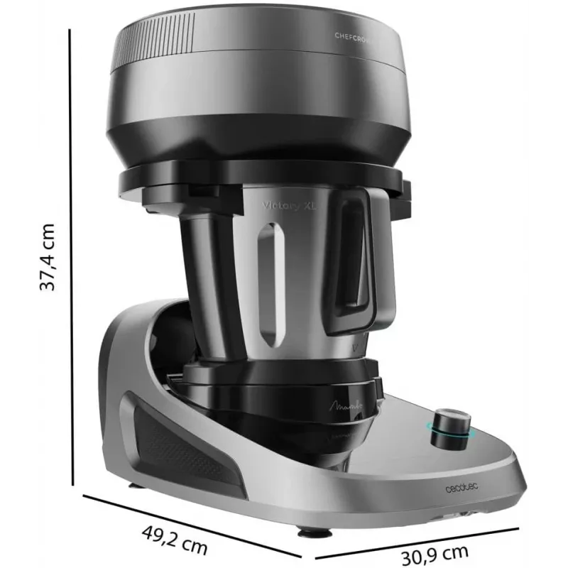 Cecotec Mambo CooKing Victory multifunctionele keukenmachine 1700 W 4,5 L zwart/grijs