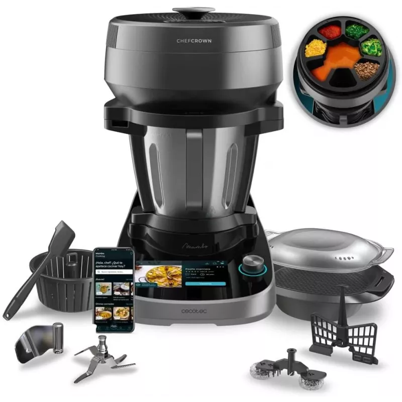 Cecotec Mambo CooKing Victory multifunctionele keukenmachine 1700 W 4,5 L zwart/grijs