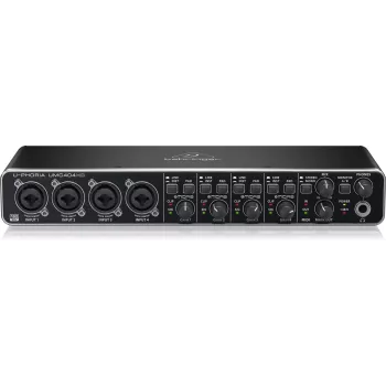 Behringer UMC404HD USB-audio-interface 4x4 24-bit/192 kHz met MIDAS-preamps