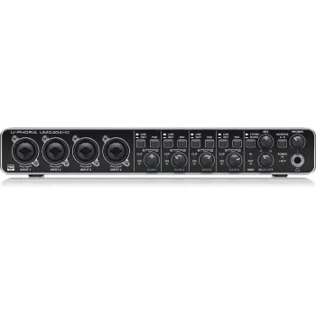 Behringer UMC404HD USB-audio-interface 4x4 24-bit/192 kHz met MIDAS-preamps