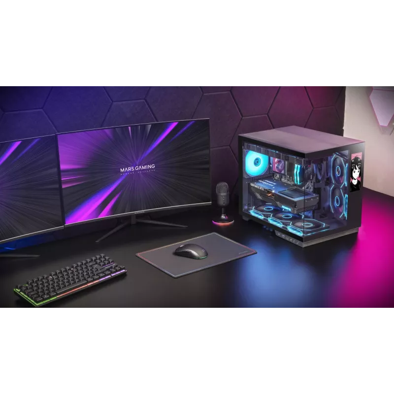 Tacens Mars Gaming MCMIRAGE midi-tower computerbehuizing zwart