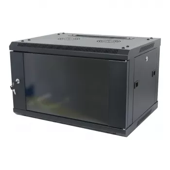 ALLNET SMA-Series 19 inch wandbehuizing 12U 1-delig 600mm diepte zwart flat pack
