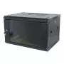 ALLNET SMA-Series 19 inch wandbehuizing 12U 1-delig 600mm diepte zwart flat pack