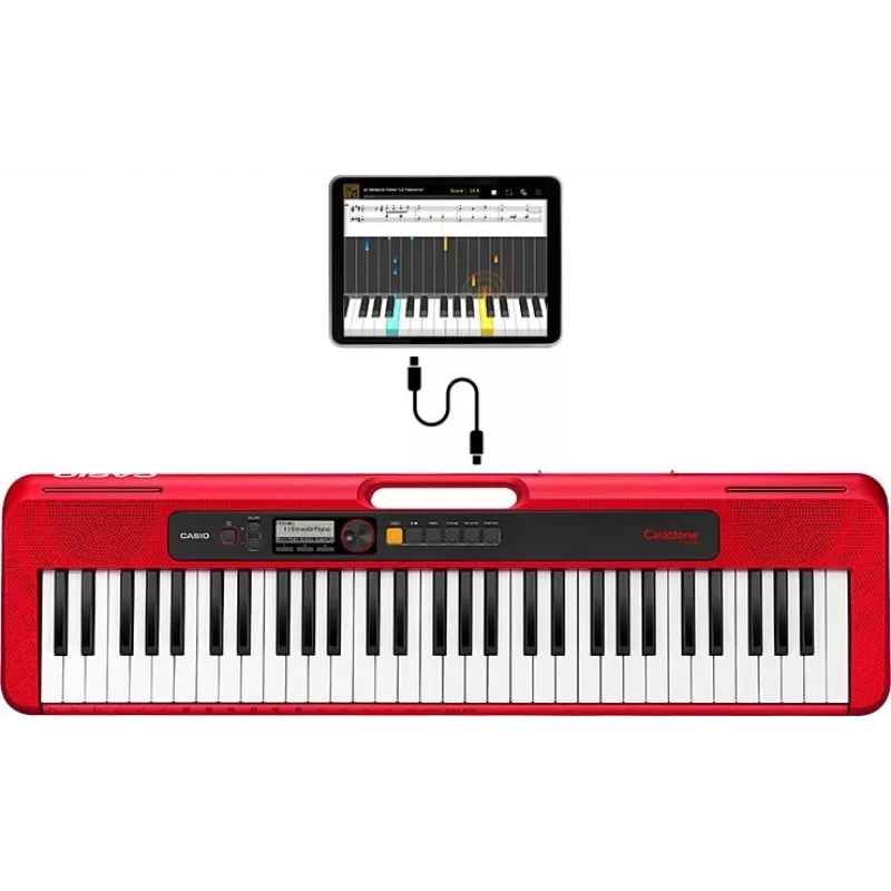 Casio CT-S200 MIDI-keyboard 61 toetsen USB rood