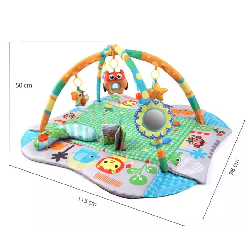 MILLY MALLY 4-in-1 junglespeelmat, droogbad, box