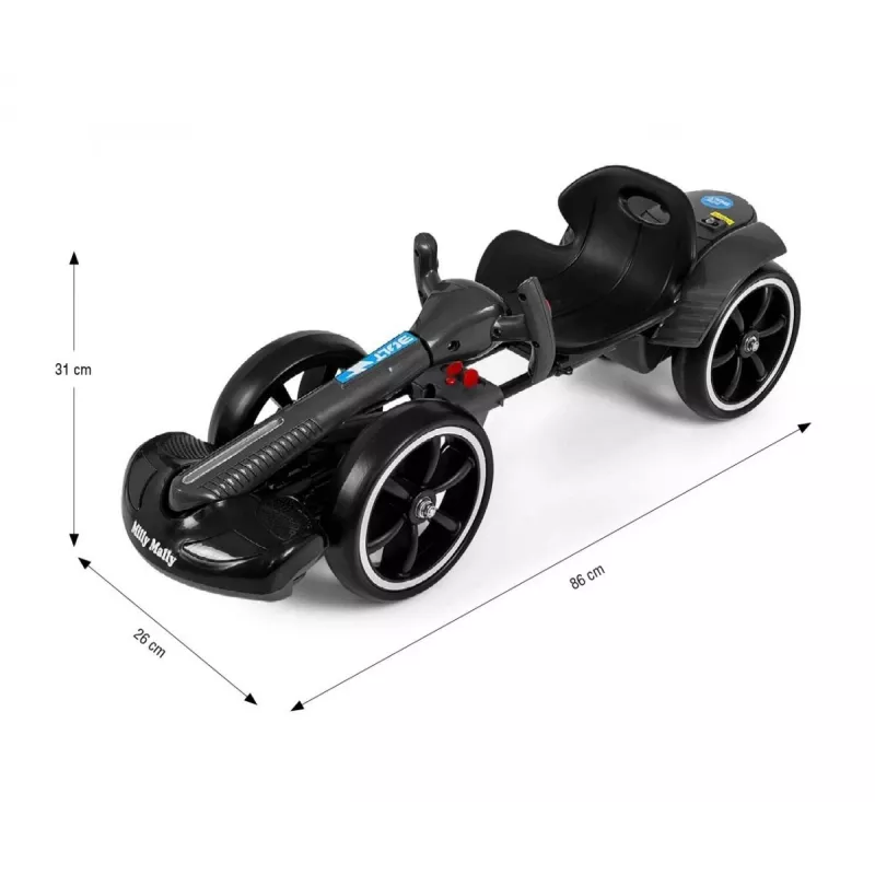 MILLY MALLY Go-kart op accu Bolt zwart