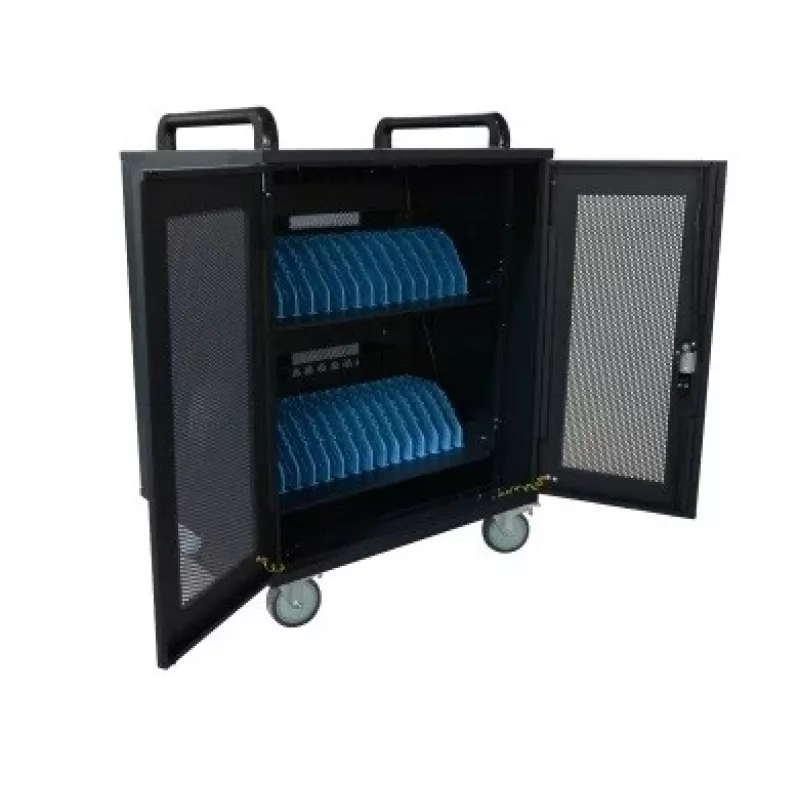 AVTEK Charging Cart 32 - zwart