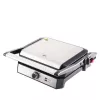 ELDOM GK200 GRILO contactgrill 2000W met instelbare thermostaat, antiaanbakplaten, zwart/zilver