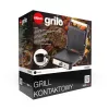 ELDOM GK200 GRILO contactgrill 2000W met instelbare thermostaat, antiaanbakplaten, zwart/zilver