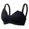 MOMCOZY YN46 Seamless Support Floral Nursing Bra zwart S