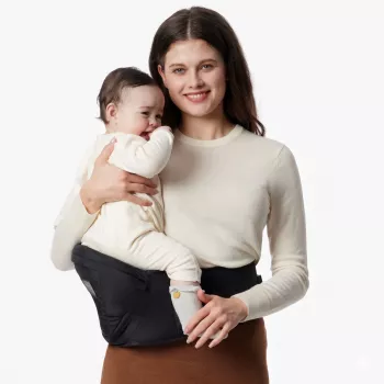 Momcozy heupdrager babydraagzak zwart medium