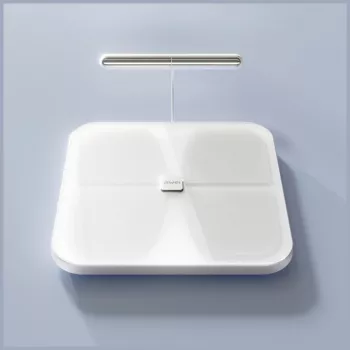 AWEI SS1 multifunctionele lichaamsweegschaal met Bluetooth 5.0, wit