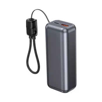 Gembird PB10-PD20-LCD-02 compacte snellaadpowerbank met LCD-display, 20W, 10000 mAh, Space Grey