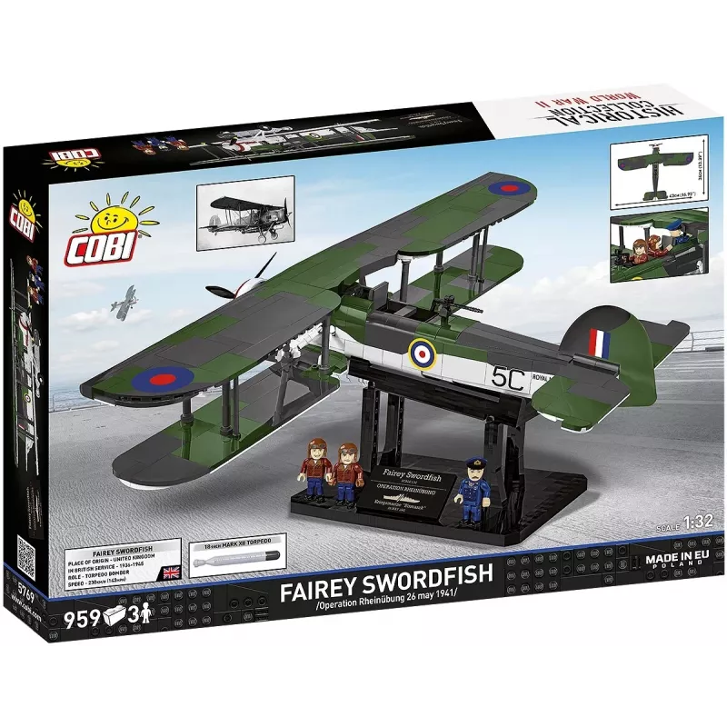 COBI KLOCKI bouwstenen Fairey Swordfish Executive Edition 959 onderdelen