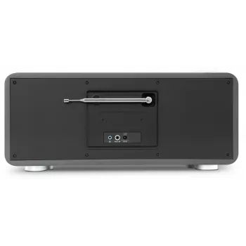 TechniSat DIGITRADIO 602 DAB+/FM/internetradio met Bluetooth, cd-speler en Qi-laadstation - antraciet/zilver