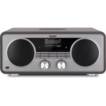 TechniSat DIGITRADIO 602 DAB+/FM/internetradio met Bluetooth, cd-speler en Qi-laadstation - antraciet/zilver