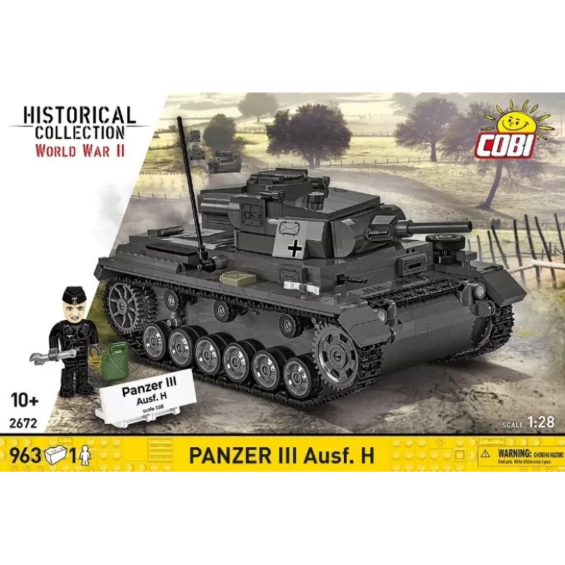 COBI 958 PCS HC WWII Panzer III Ausf. H bouwstenen-set