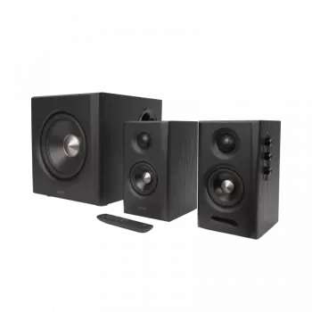 Edifier S355DB 2.1 boekenplankluidsprekersysteem met subwoofer, zwart
