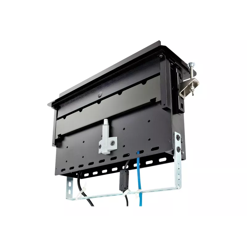 StarTech.com dual-module vergadertafel aansluitbox - aanpasbaar - vlak inbouw - zwart
