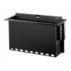 StarTech.com dual-module vergadertafel aansluitbox - aanpasbaar - vlak inbouw - zwart