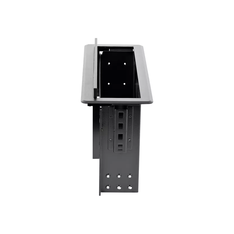 StarTech.com dual-module vergadertafel aansluitbox - aanpasbaar - vlak inbouw - zwart