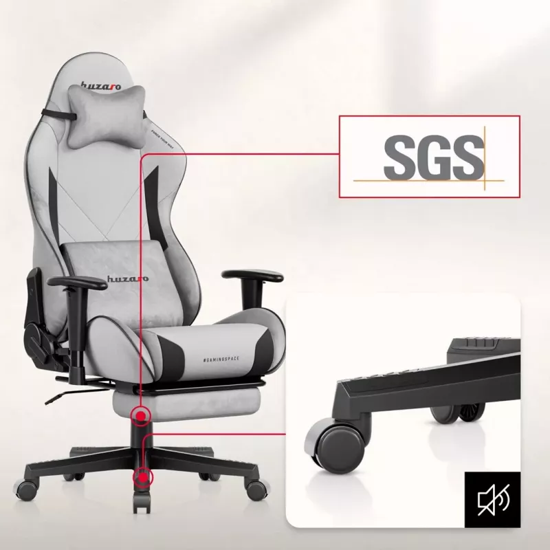 Huzaro Force 5.7 Grey gamingstoel