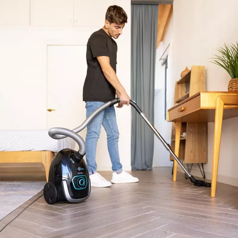 Cecotec Conga Powerbag 2500 Plus stofzuiger met zak, 850 W, stofcapaciteit 2,5 L, zwart