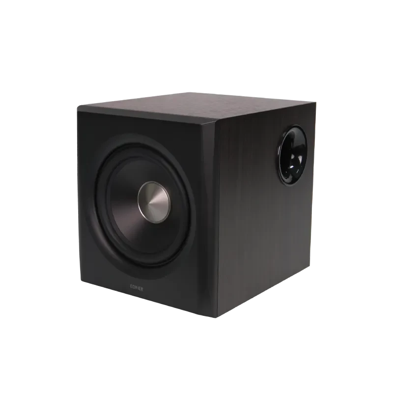 Edifier S355DB 2.1 boekenplankluidsprekersysteem met subwoofer, walnoot