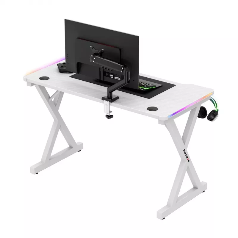 HUZARO HERO 2.3 RGB WHITE gaming bureau