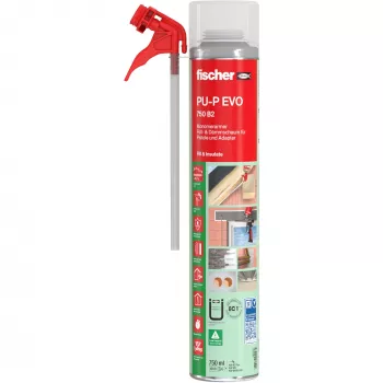 Fischer low-monomeer PU-schuim PU-P EVO 750 B2 (wit, 750ml)