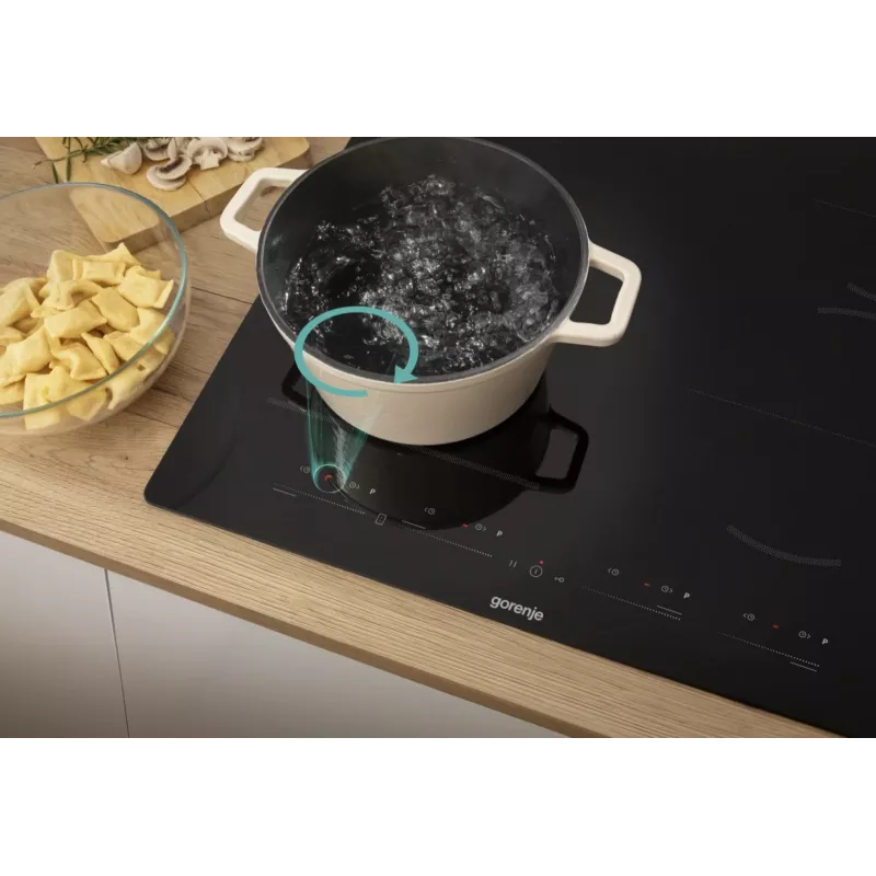 Gorenje inductiekookplaat GI6432BSC 60 cm zwart met PowerBoost, timer, kinderslot